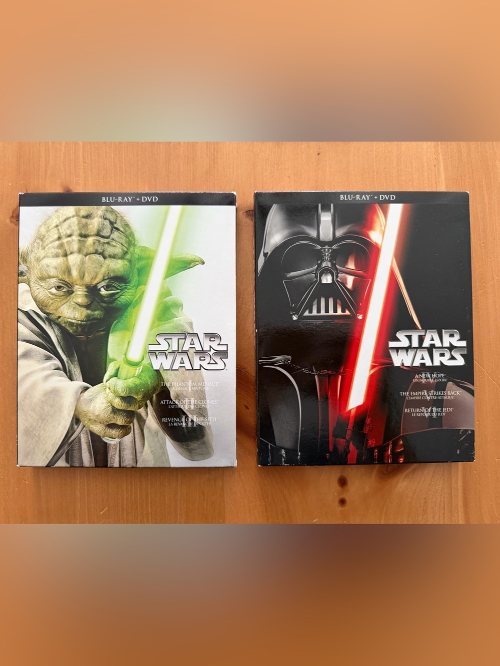 Star Wars Blu-ray + DVD Box Sets – Prequel & Original Trilogies (Episodes I-VI)